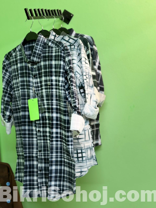 চেক শার্ট, ড্রপ সোলডার, জার্সি, জগারস পেন্ট